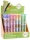 Roller gel cu rescriere Happy Color, 0.5 mm, albastru, Kapibara Yummy Yum, diverse culori, display 40 de bucati